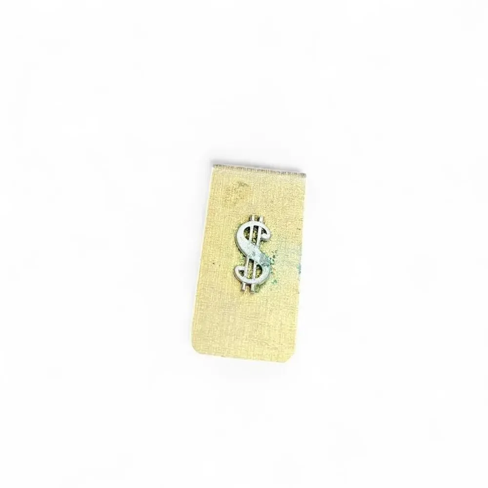 Gold dollar sign money clip